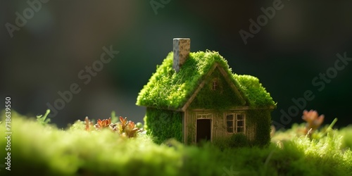 miniature house with a natural concept