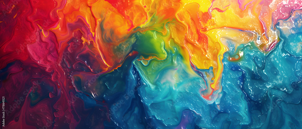 Vibrant Painting With Diverse Colors
