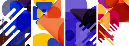 Geometric elements abstract backgrounds for wallpaper, business card, cover, poster, banner, brochure, header, website