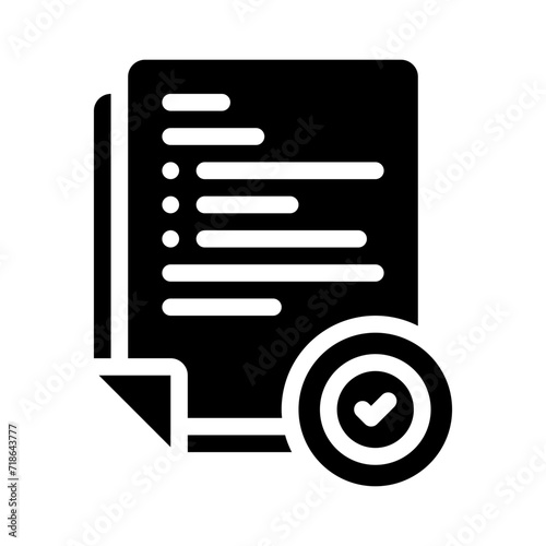 agreement glyph icon