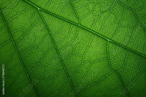 Macro of green leaves Generated by AI