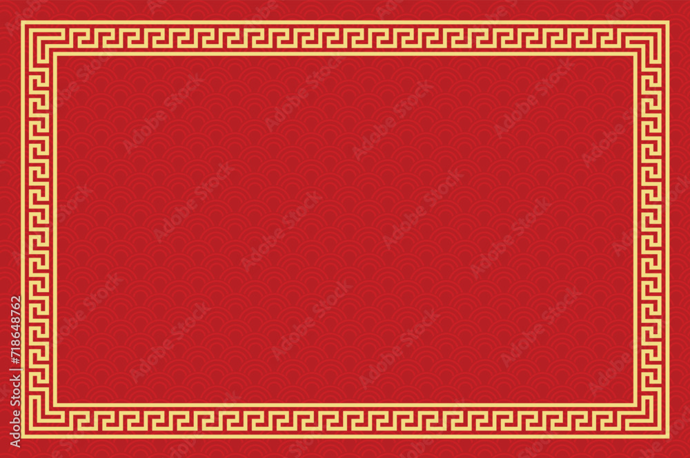Collection of Chinese horizontal banners on gold and red background, Eps 10 vector illustration. Red Chinese background with accompanying golden frame. Collection of Chinese horizontal banners on gold and red background, Eps 10 vector illustration. Red Chinese background with accompanying golden frame.
