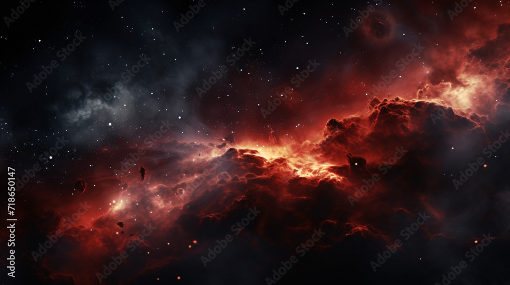 Space scene with stars