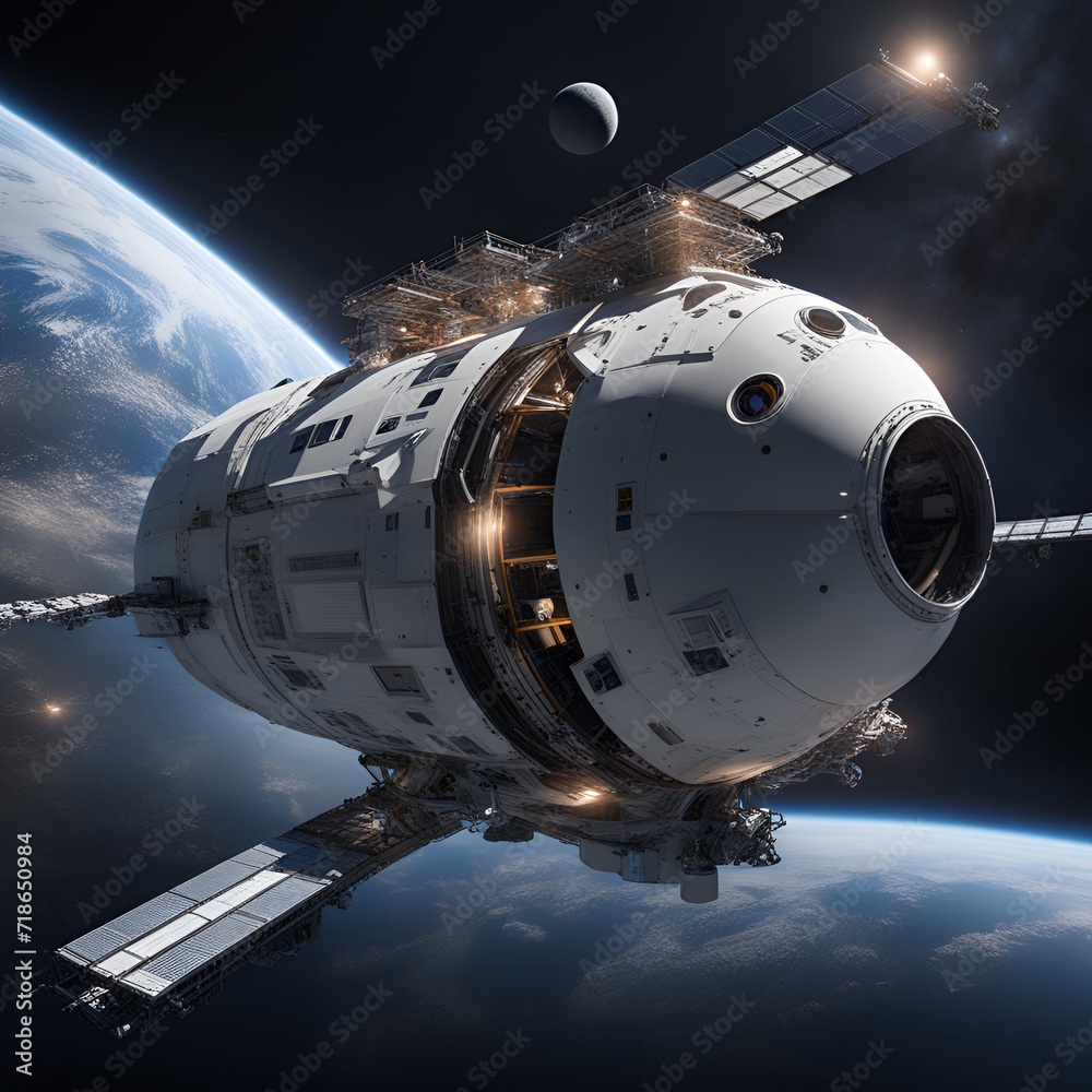 spaceship and space spaceship and space