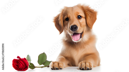 a beagle dog sitting in front of a white background,, Golden retriever dog sitting on the floor, isolated 