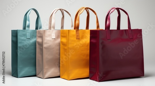 blank shopping paper bag