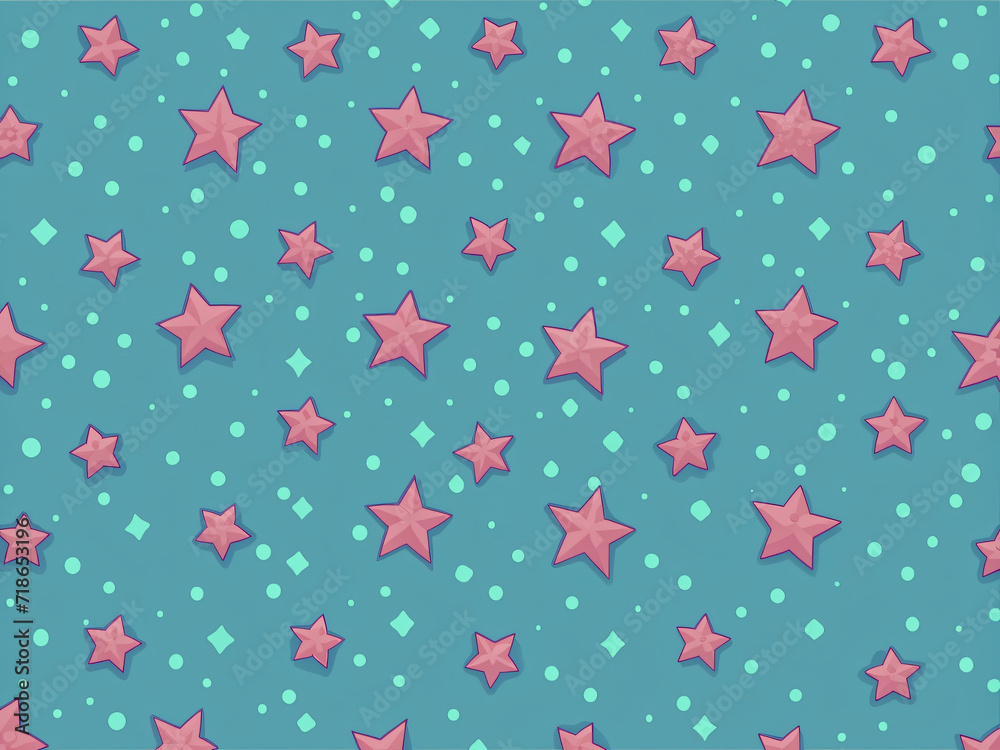 Stars Seamless Pattern Background Stars Seamless Pattern Background