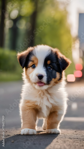 portrait of a beagle puppy