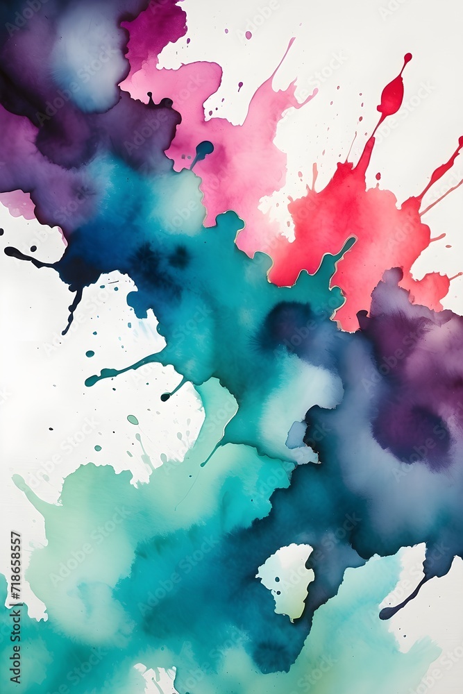 Obraz premium Abstract Captivating Watercolor Stains background