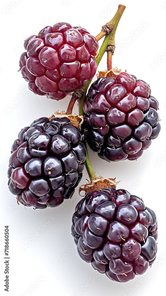 Blackberries isolated on white background. Blackberries isolated on white background.