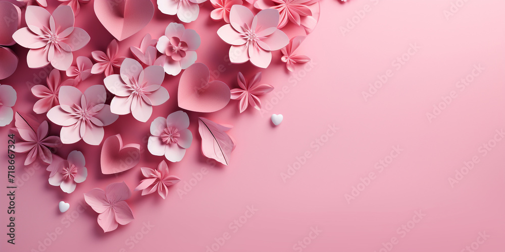 Pink Butterflies Background Image .