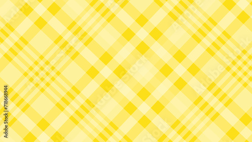 Yellow and white diagonal plaid background