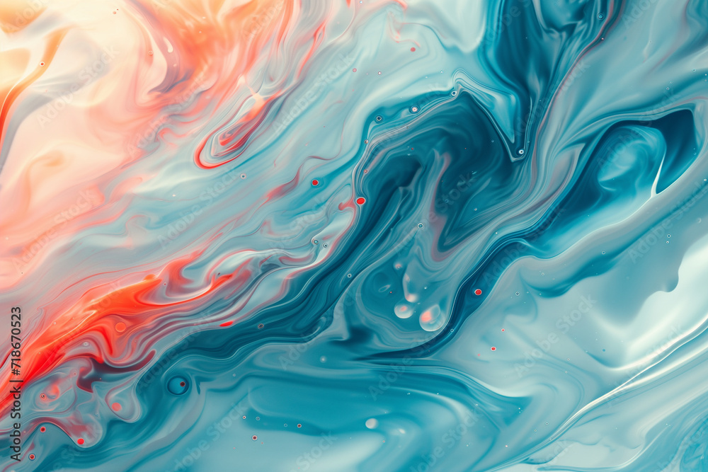 colorful liquid streaks, abstract background - obrazy, fototapety, plakaty 