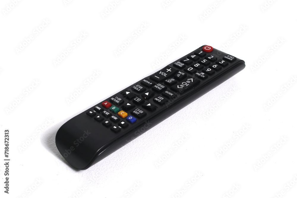 TV remote control isolated on a white background TV remote control isolated on a white background