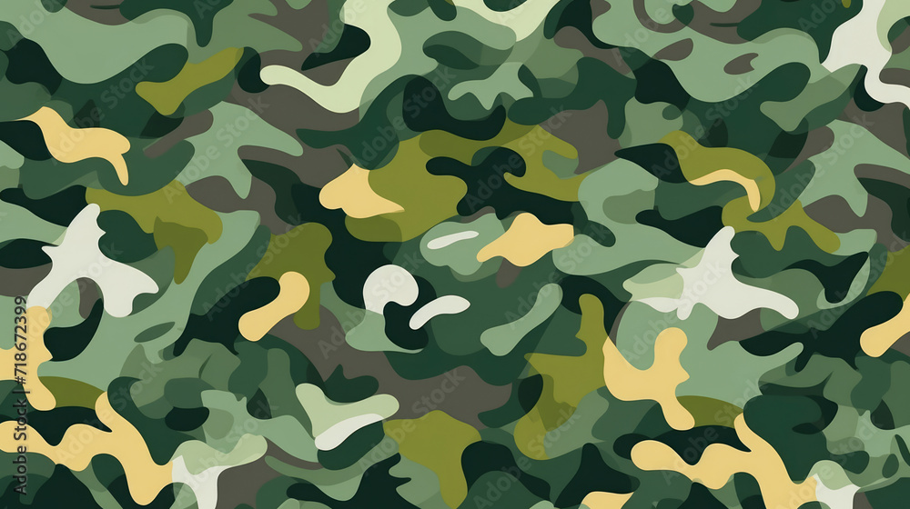 Fototapeta premium Camo Illustration pattern