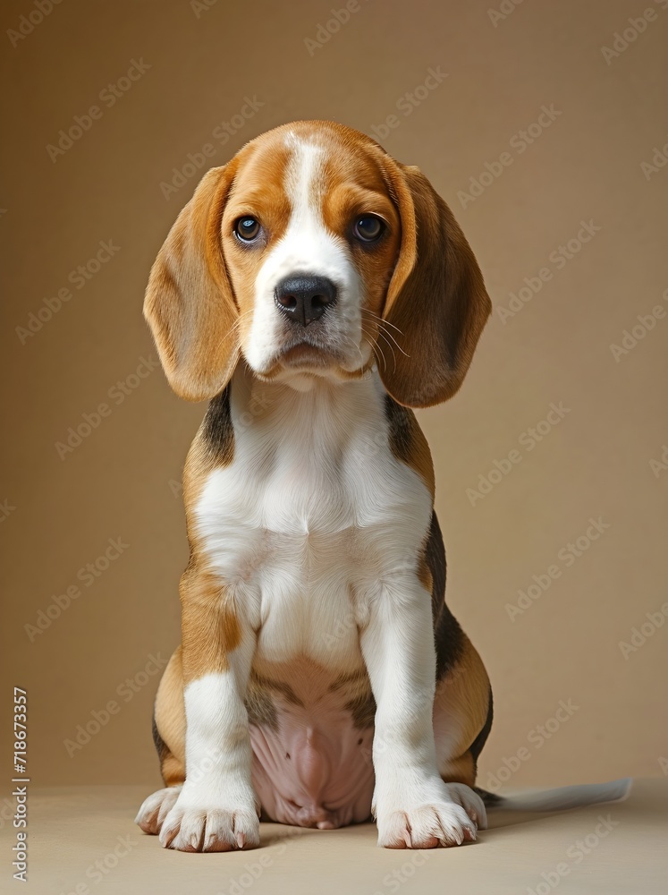 Adorable Beagle Pup Strikes a Pose
