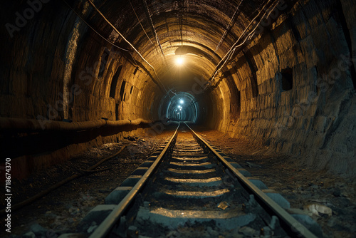 an abandoned subway tunnel © Alexander
