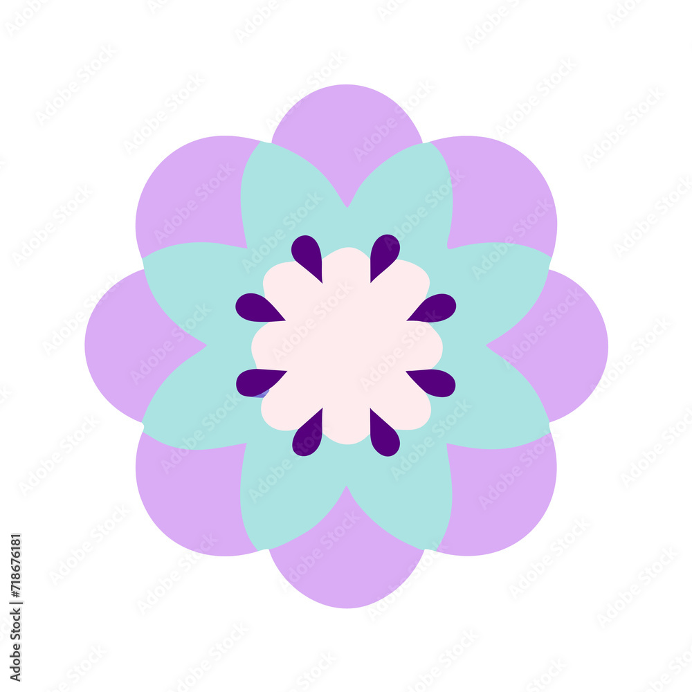 Beautiful flower shape design for various decorations.