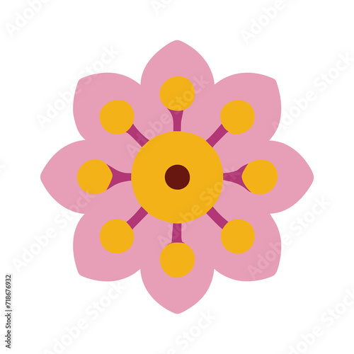 Beautiful flower shape design for various decorations.