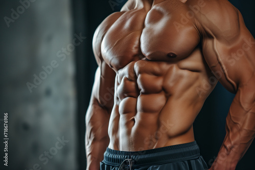 muscular male torso photo