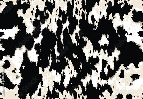 pattern cow leather natural print animal skin spots on a white background. Mammals Fur texture. Design elements leather. Camouflage predator. Vector illustration pattern floor rug interior design 