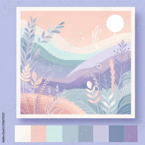 Pastel Serenity: Embracing Beauty in Soft and Calm Tones © RABIYATHUL