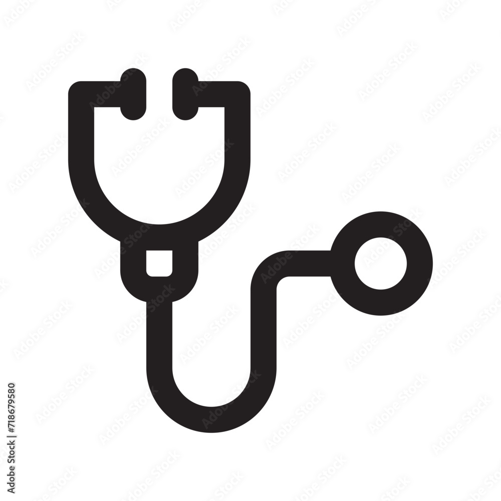 stethoscope line icon stethoscope line icon