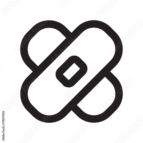 bandage line icon