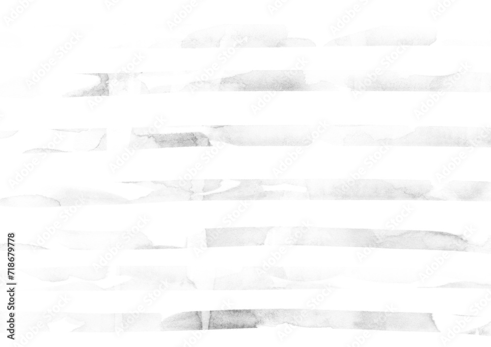 Obraz premium モノクロの水彩のかすれたストライプ模様の背景イラスト素材