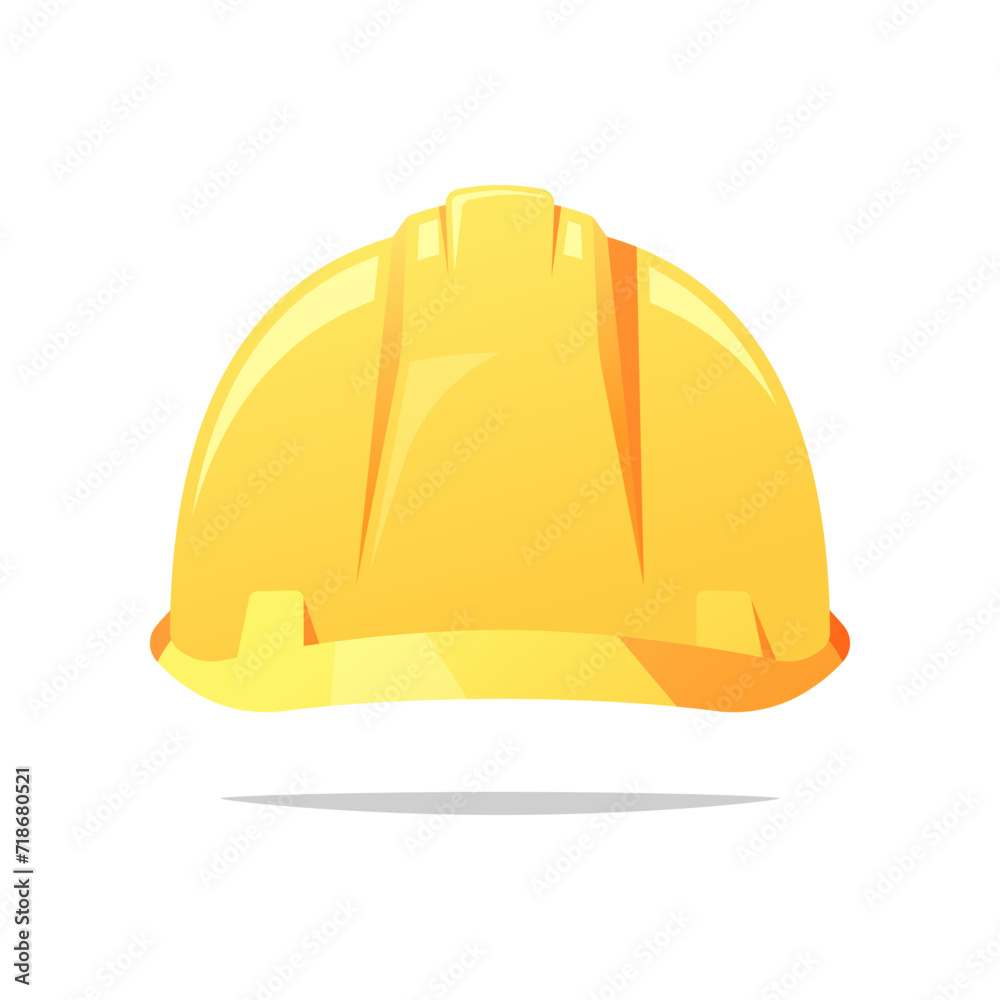 Construction helmet protection.  Safety helmet vector isolated.