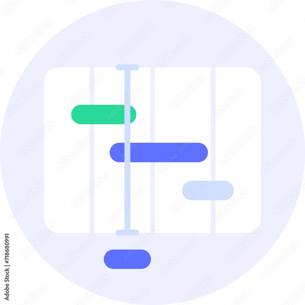 gantt chart management modern icon illustration gantt chart management modern icon illustration