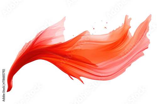 Coral Color Isolated On Transparent Background