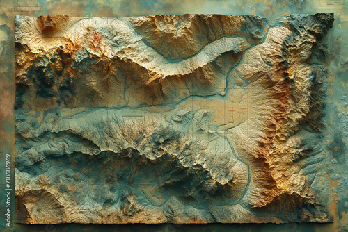 topographic model photo