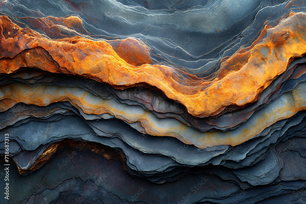 Naklejka premium geological layers