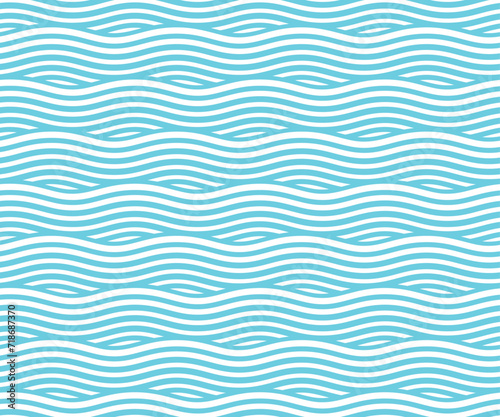 Background with seamless wave pattern