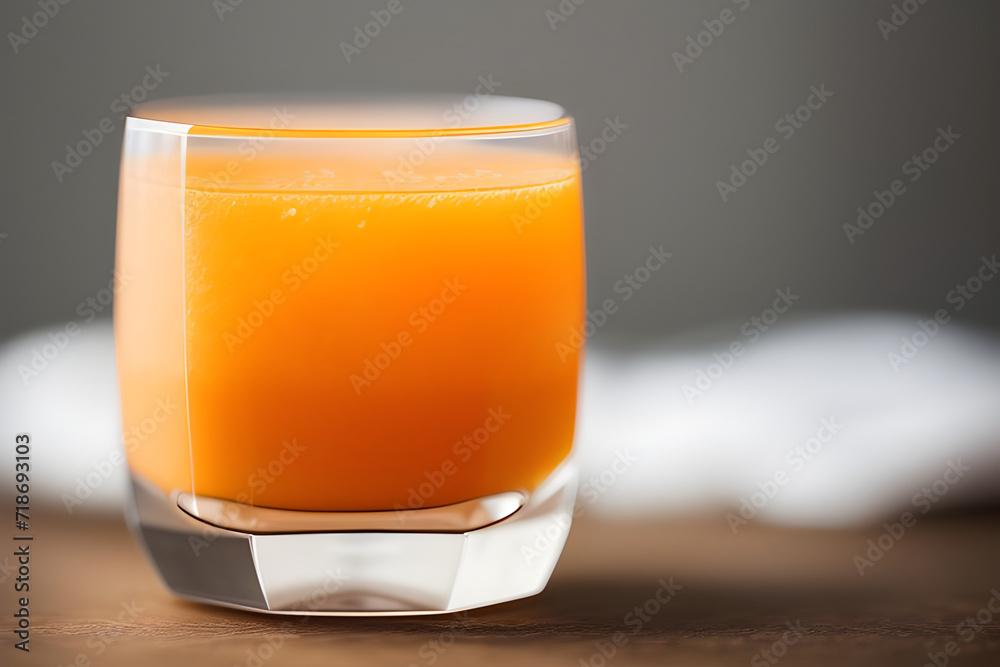 A glass of freshly squeezed orange juice A glass of freshly squeezed orange juice