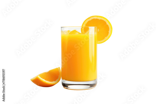 The Vibrant Glass of Juice Isolated On Transparent Background