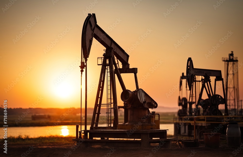 The oil pump, industrial equipment The oil pump, industrial equipment
