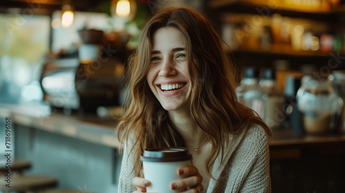 Disfrutando de un café