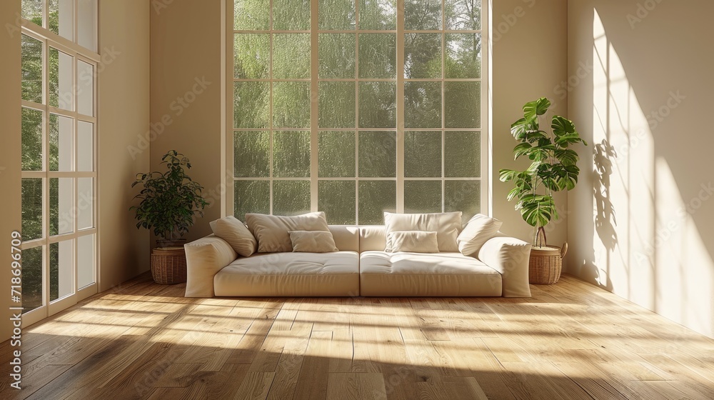 Fototapeta premium Sofa. Interior of modern sofa minimal design