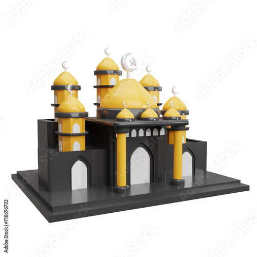 3D Mosque Illustration