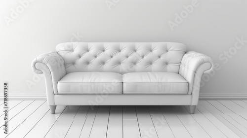 Sofa. Interior of modern sofa minimal design