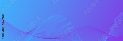 Abstract background vector blue, violet with dynamic waves for wedding. Futuristic technology backdrop with network wavy lines. Premium template with stripes, gradient mesh for banner or poster