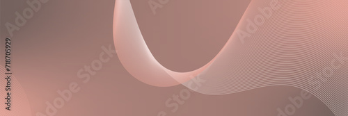 Abstract background vector orange, peach fuzz with dynamic waves for wedding business. Futuristic backdrop with network wavy lines. Premium template with stripes and gradient mesh for banner or poster