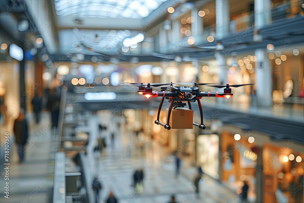 Warehouse automation drone delivery shopping centers and malls. Drones package tracking aircraft logistic air mobility in context of Advanced Air Mobility (AAM). Air vehicles trade online shopping. Warehouse automation drone delivery shopping centers and malls. Drones package tracking aircraft logistic air mobility in context of Advanced Air Mobility (AAM). Air vehicles trade online shopping.