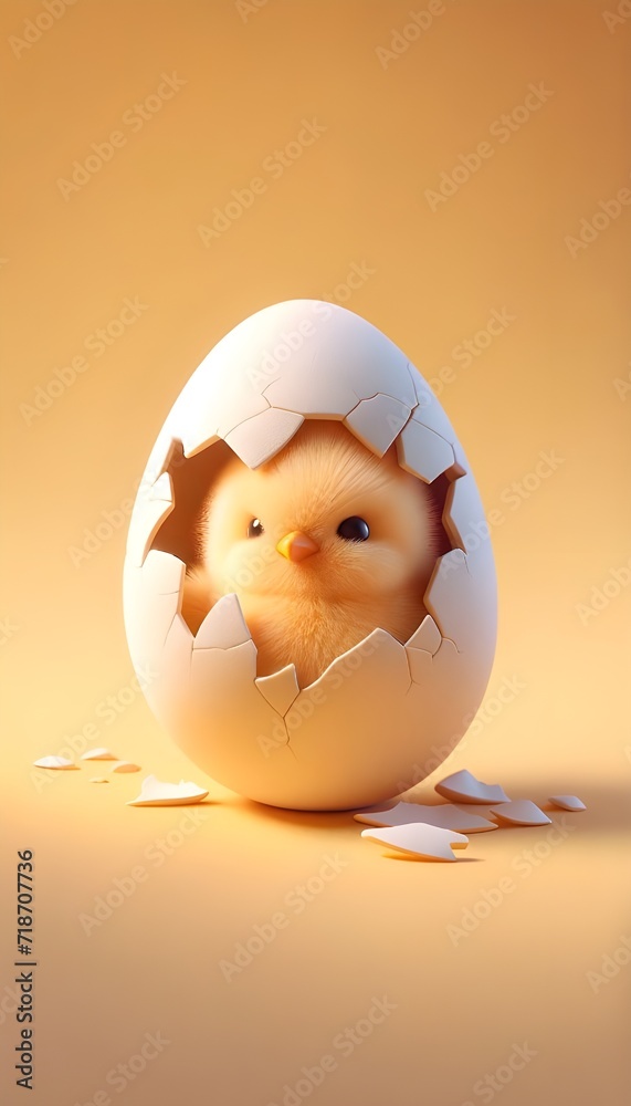 Chick in a Cracked Egg Chick in a Cracked Egg
