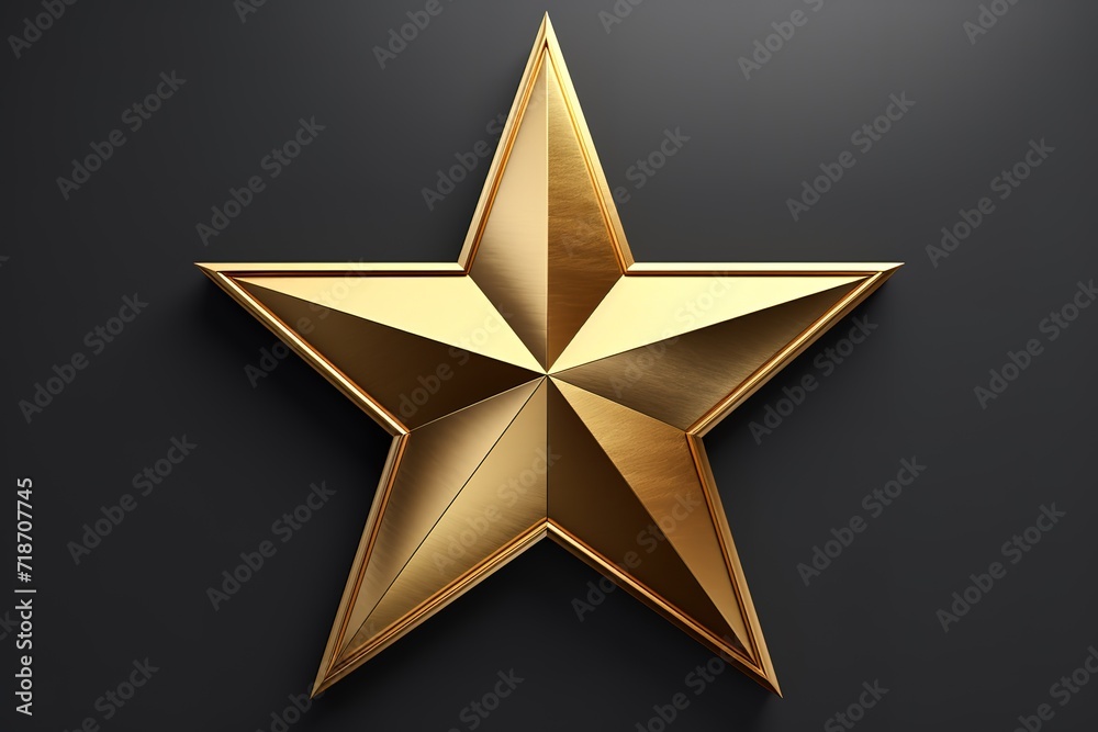 The background with gold colored star shapes is not 3D style. generative AI The background with gold colored star shapes is not 3D style. generative AI
