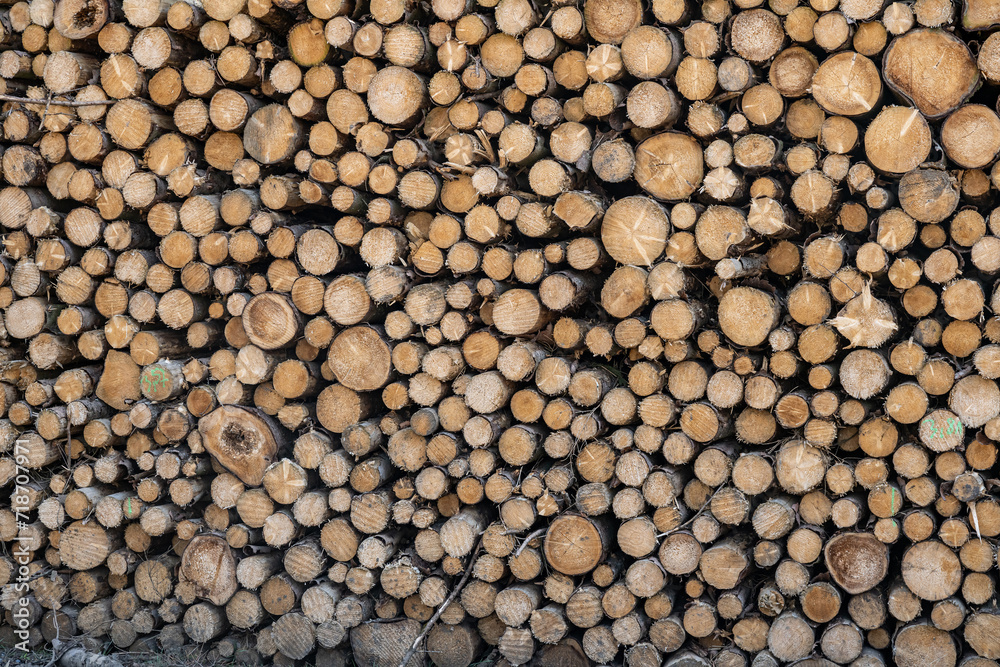 Abstract photo pile natural wood background dry chopped firewood logs ready for winter Abstract photo pile natural wood background dry chopped firewood logs ready for winter