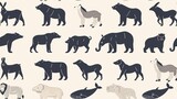 Seamless animal pattern