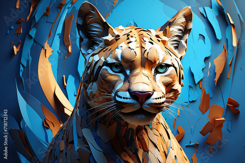 Fotobehang Abstract tiger image
